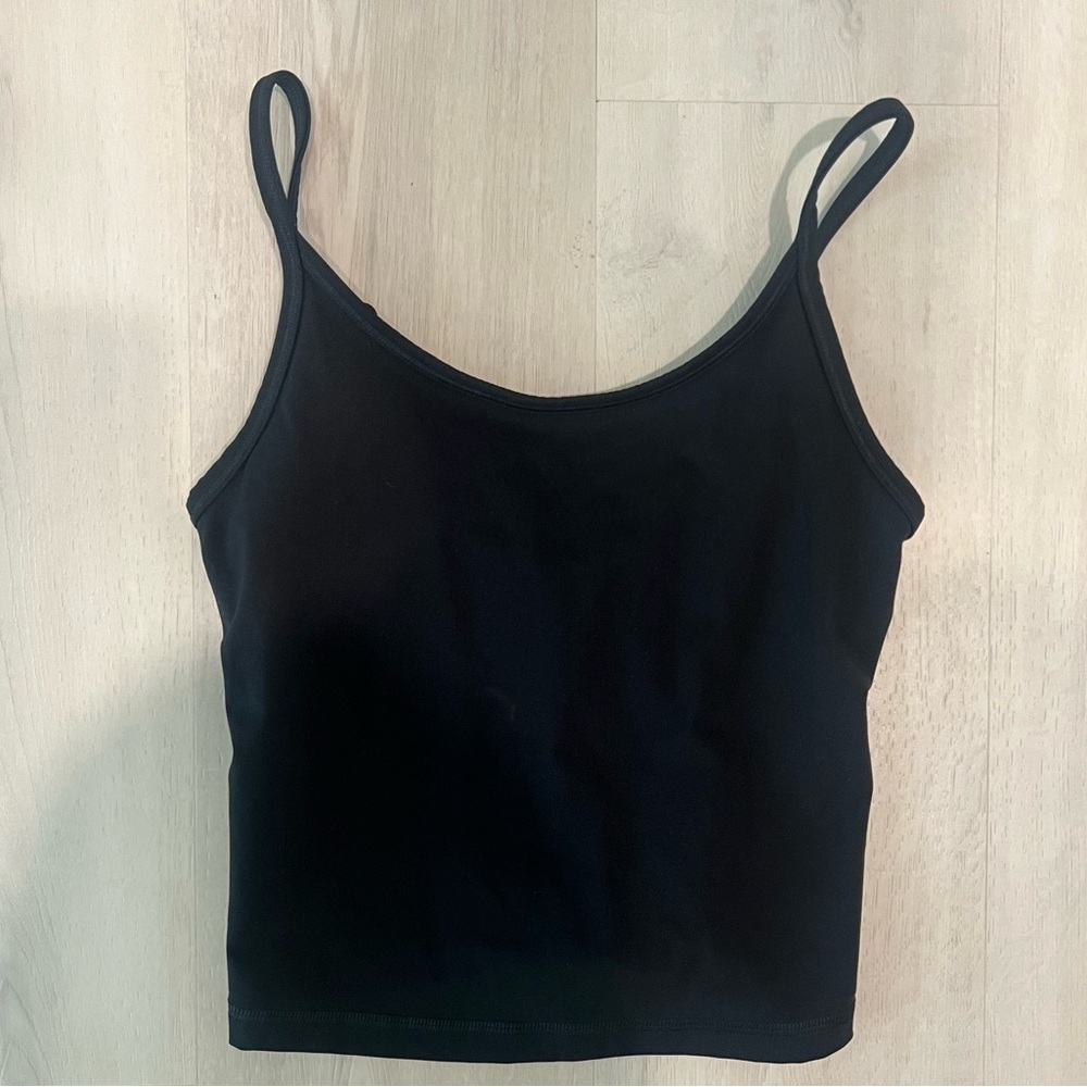 Everlane The Perform Cami Black Brami‎ Scoop Neck Tank Top Adjustable xxs - Picture 6 of 7